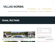 Tablet Screenshot of normasvillas.com